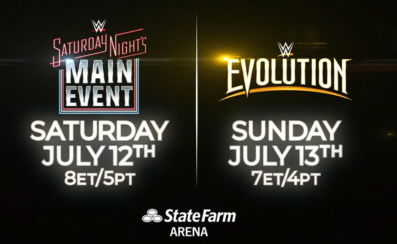 WWE Evolution, Saturday Night’s Main Event & NXT Great American Bash set for July 12 weekend