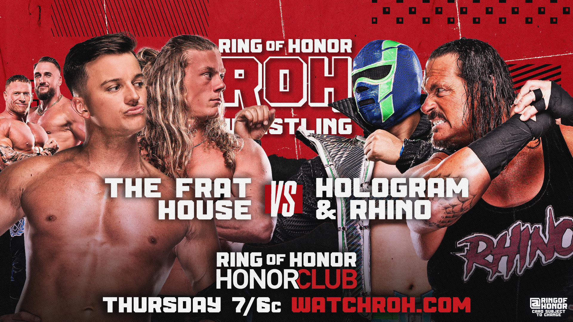Ring of Honor TV live results: Rhino teams with Hologram