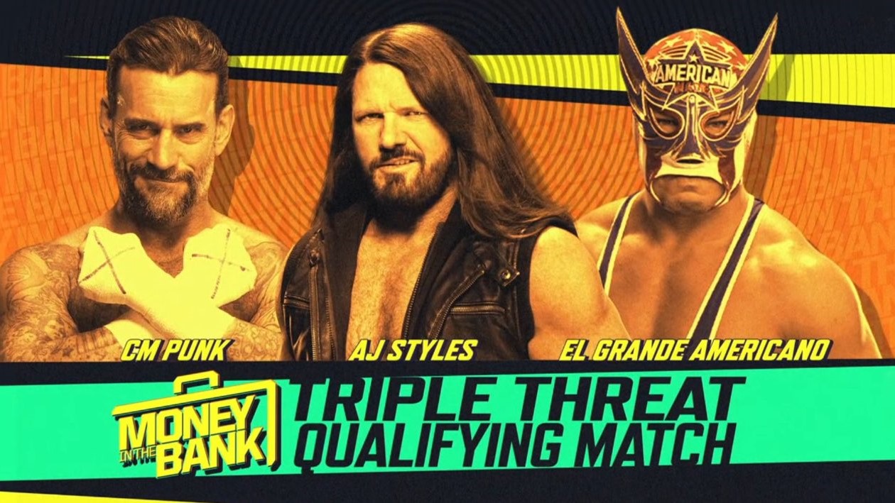 CM Punk & AJ Styles part of WWE Raw MITB qualifying match