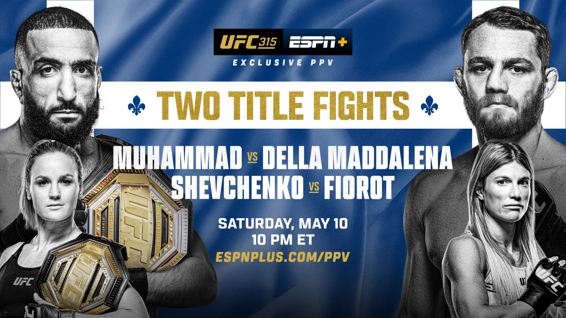 UFC 315 live results: Two title fights from Montreal