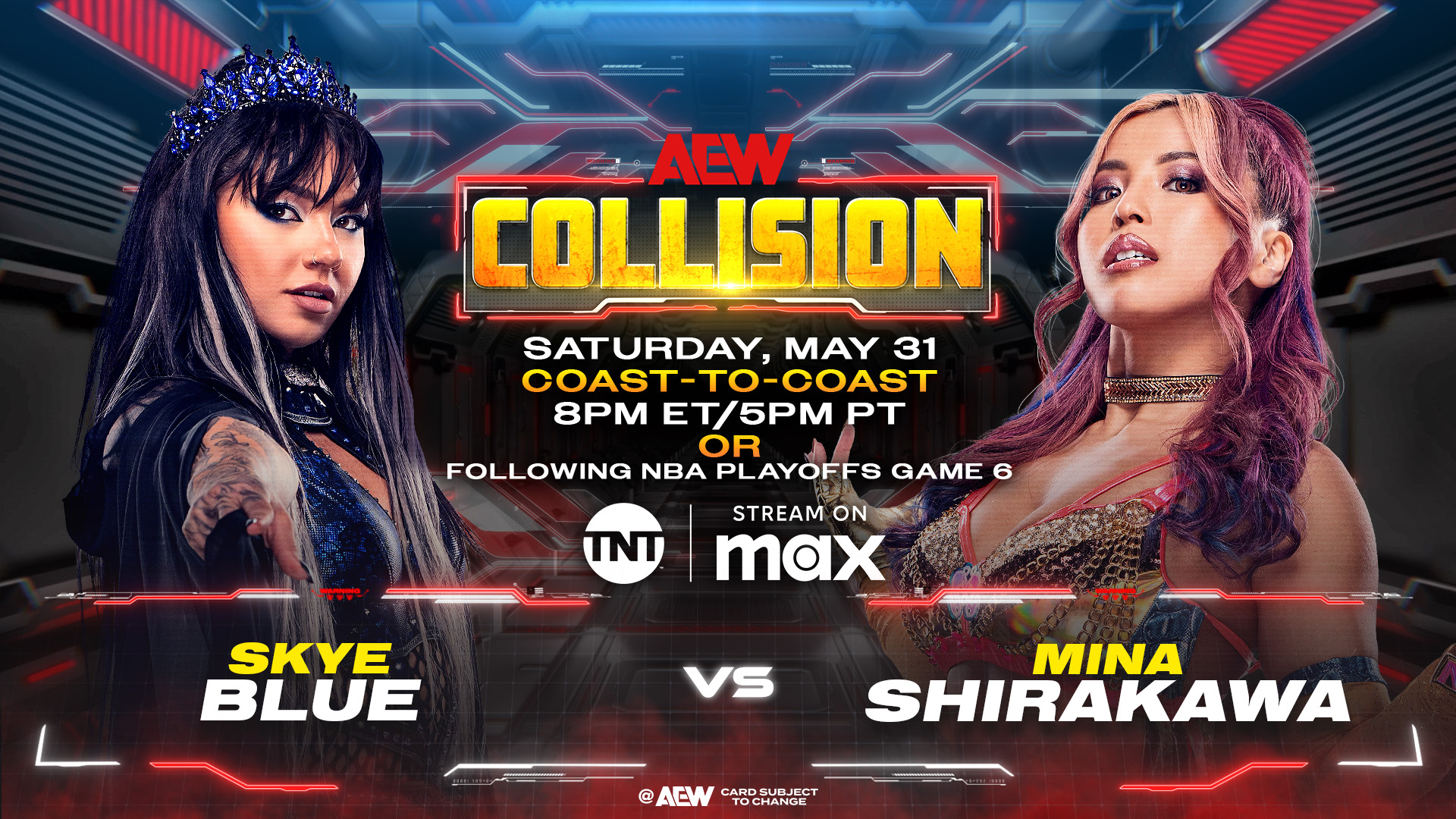 Skye Blue vs. Mina Shirakawa added to AEW Collision lineup