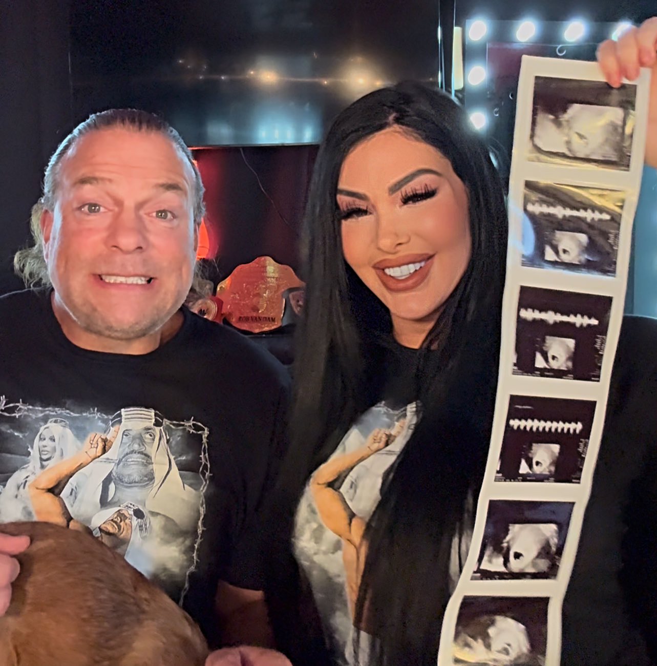 Rob Van Dam & Katie Forbes expecting twin girls