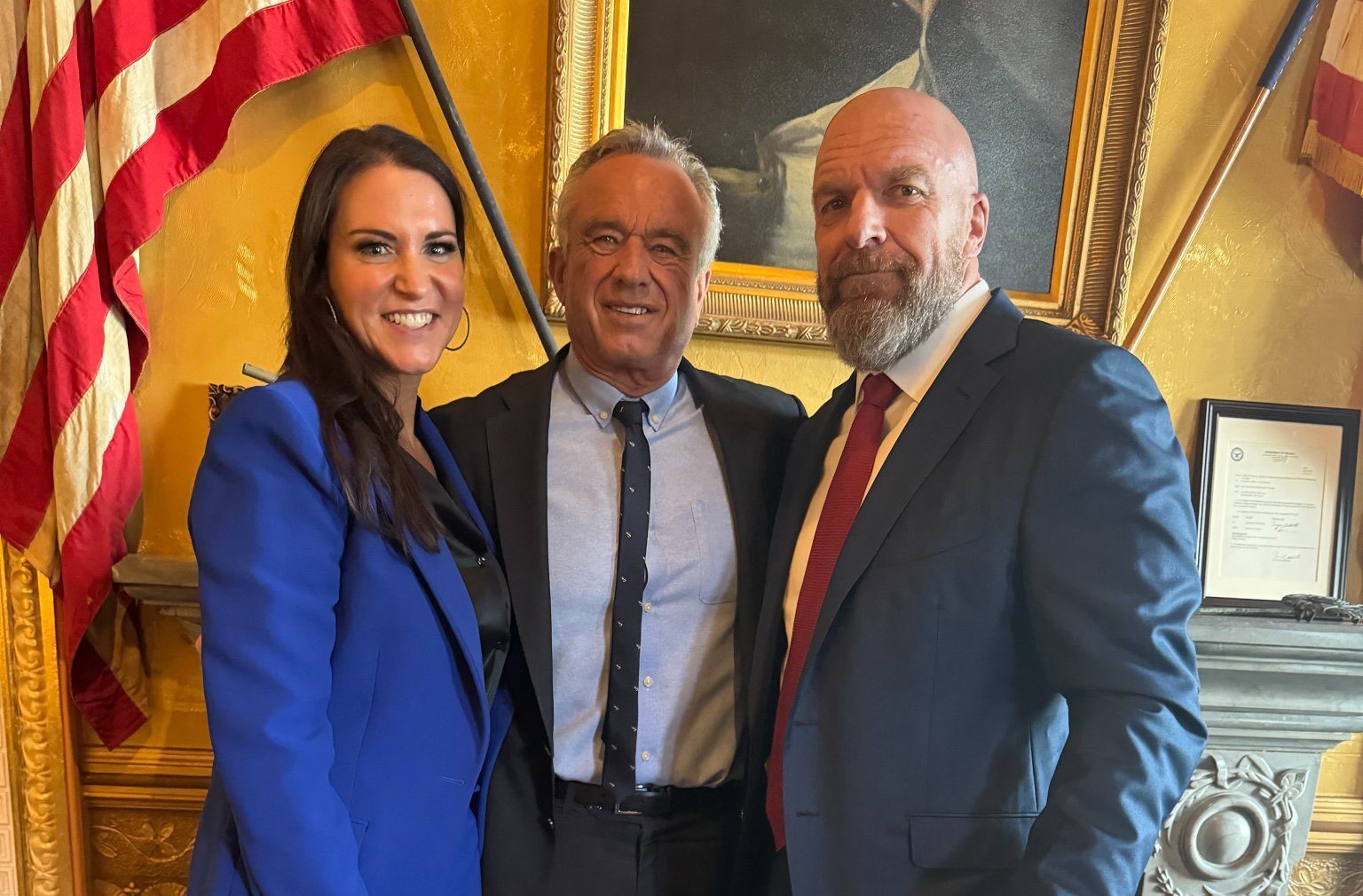 Triple H & Stephanie McMahon meet with HHS Secretary Robert F. Kennedy Jr.
