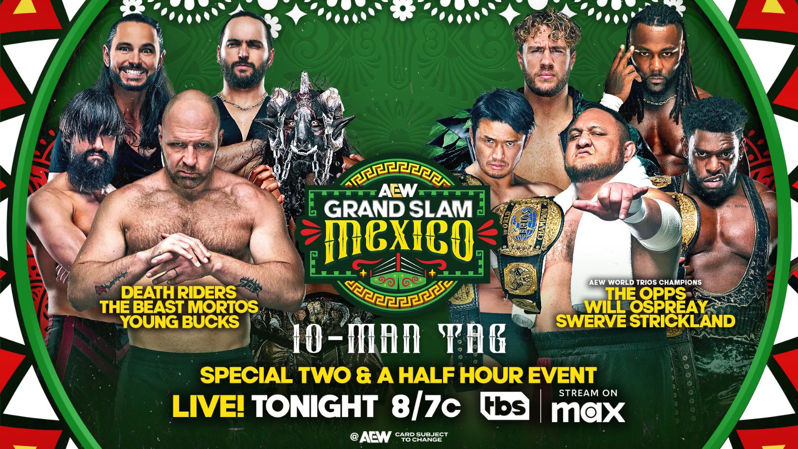 The Beast Mortos teaming with Death Riders at AEW Grand Slam Mexico