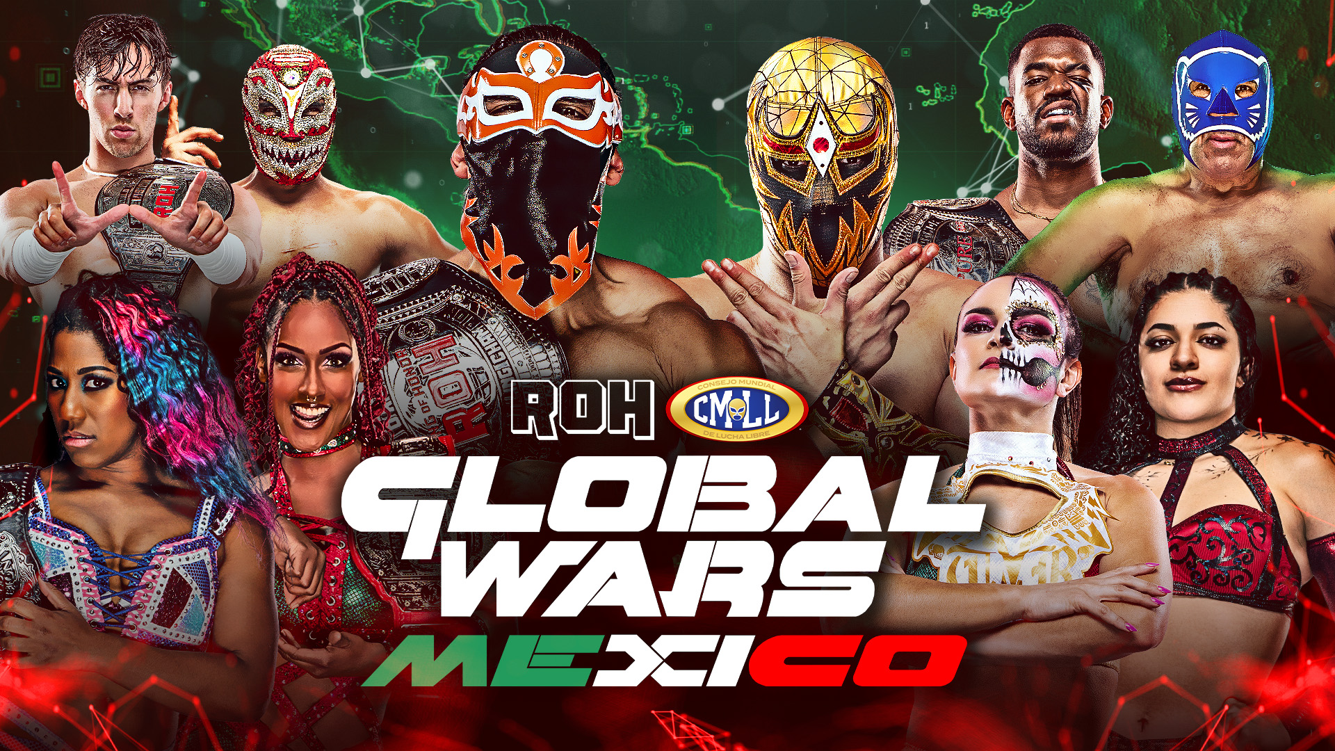 ROH x CMLL Global Wars live results: Bandido vs. Mascara Dorada