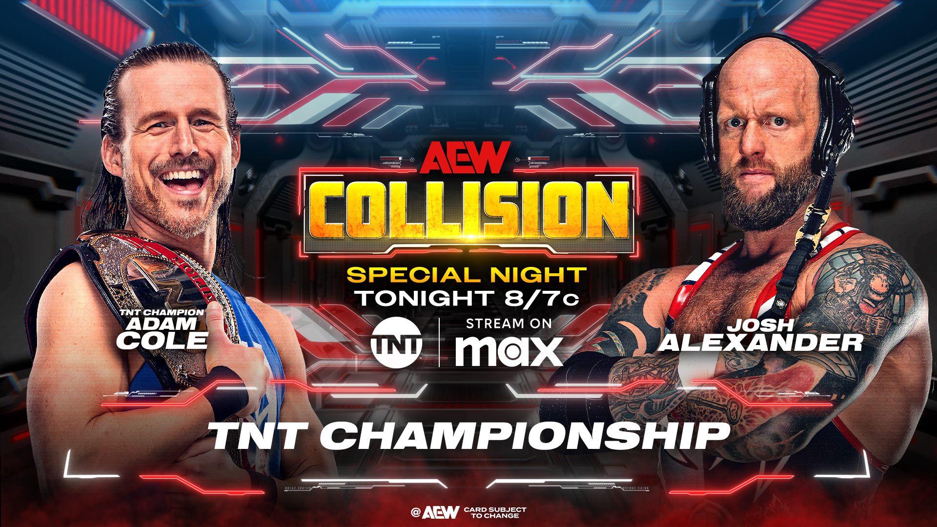 AEW Collision live results: Adam Cole vs. Josh Alexander TNT title match