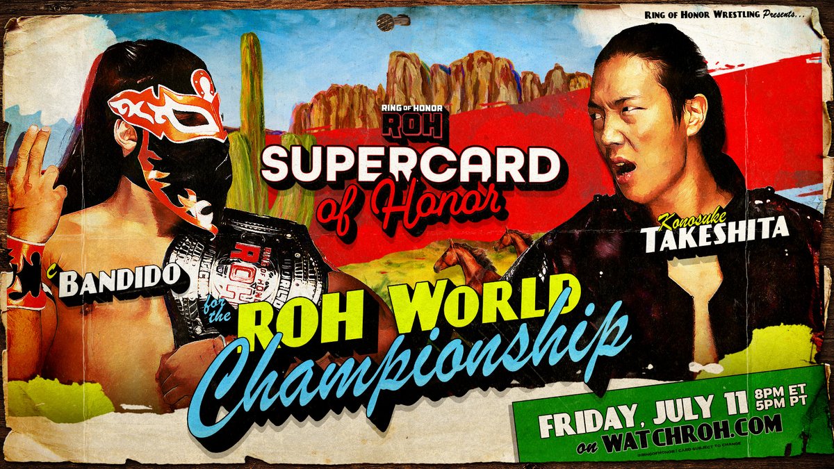 Four ROH Supercard of Honor title matches announced