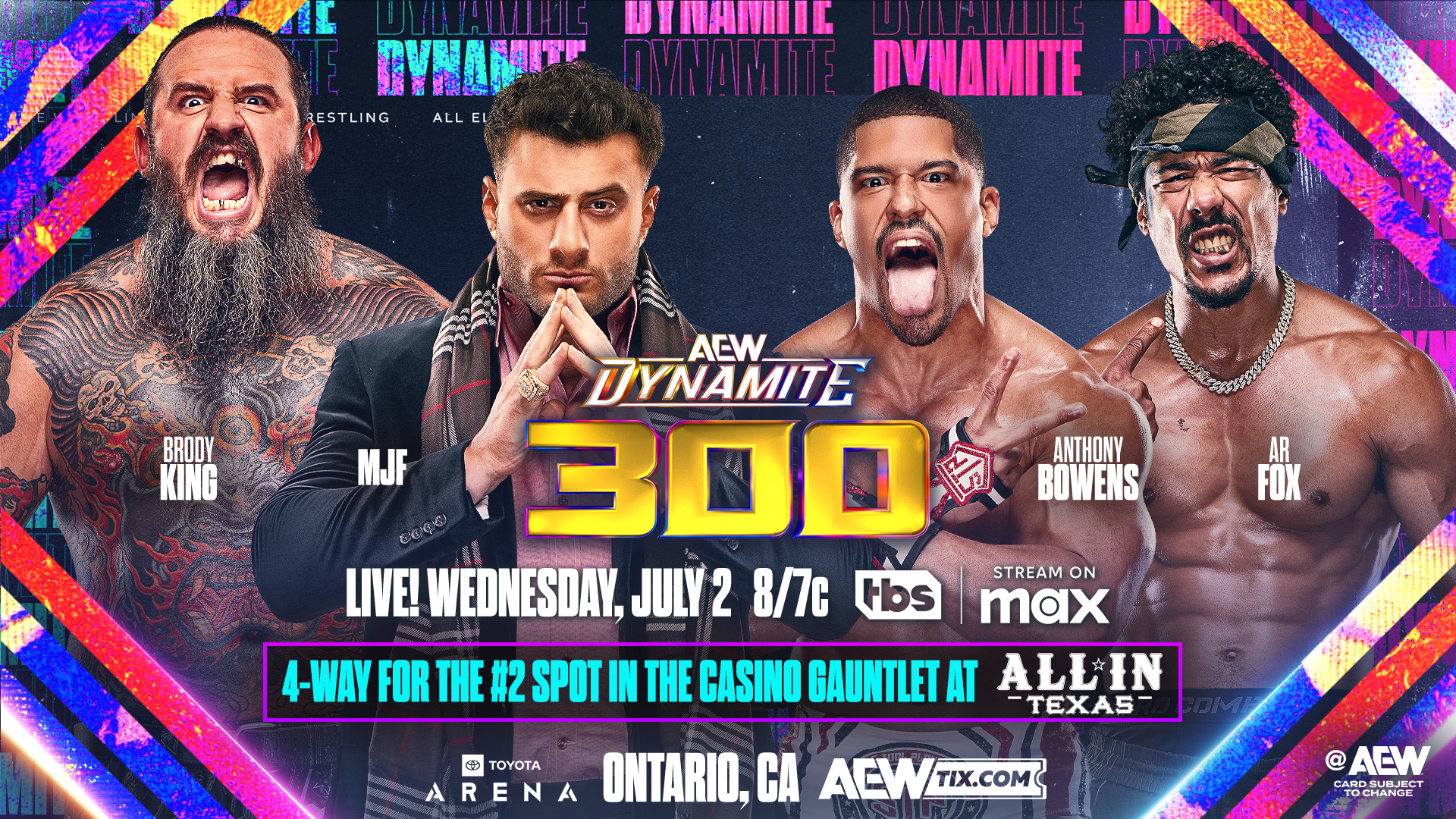 Casino Gauntlet qualifier official for AEW Dynamite 300