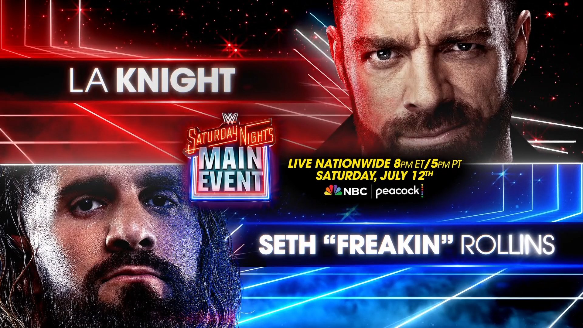 Seth Rollins vs. LA Knight added to WWE Saturday Night’s Main Event