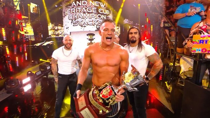 Channing ‘Stacks’ Lorenzo wins Heritage Cup trophy on WWE NXT