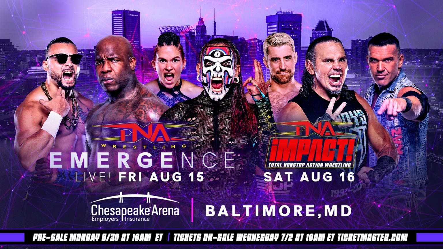 TNA announces dates for Emergence, Victory Road & live Impact