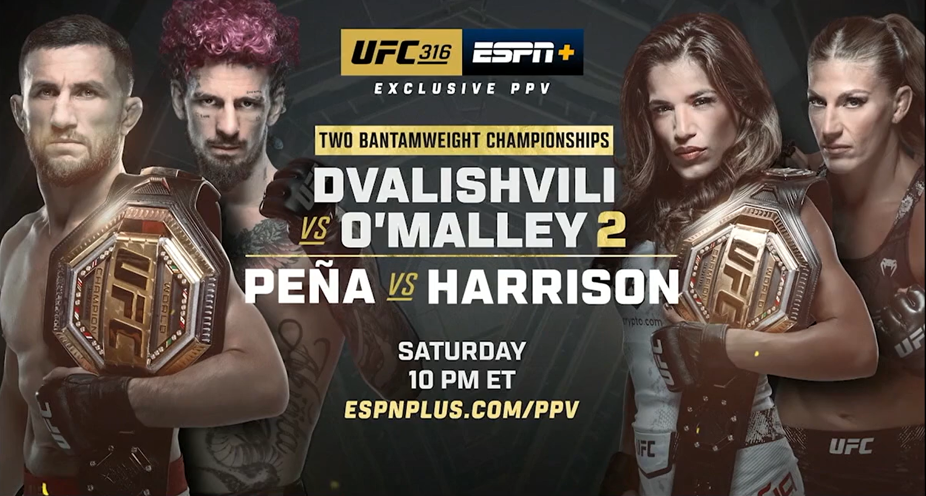 UFC 316 live results: Two title fights from Newark