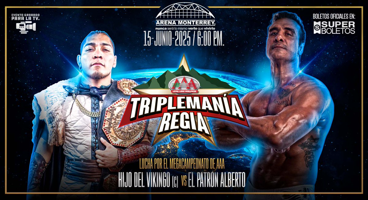 Vikingo vs. Alberto El Patron rematch to headline AAA Triplemania Regia