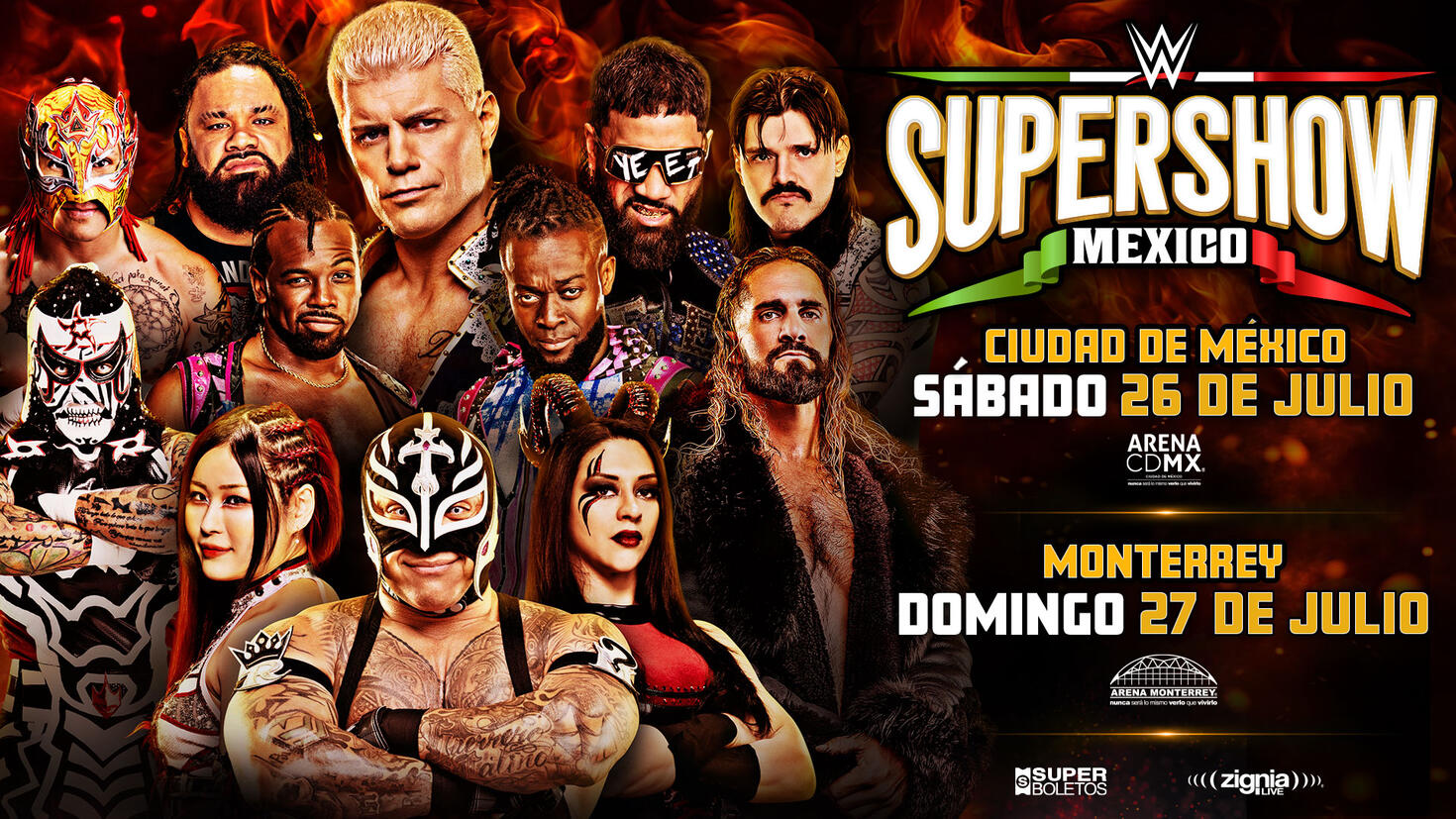 AAA talent advertised for WWE Mexico house shows