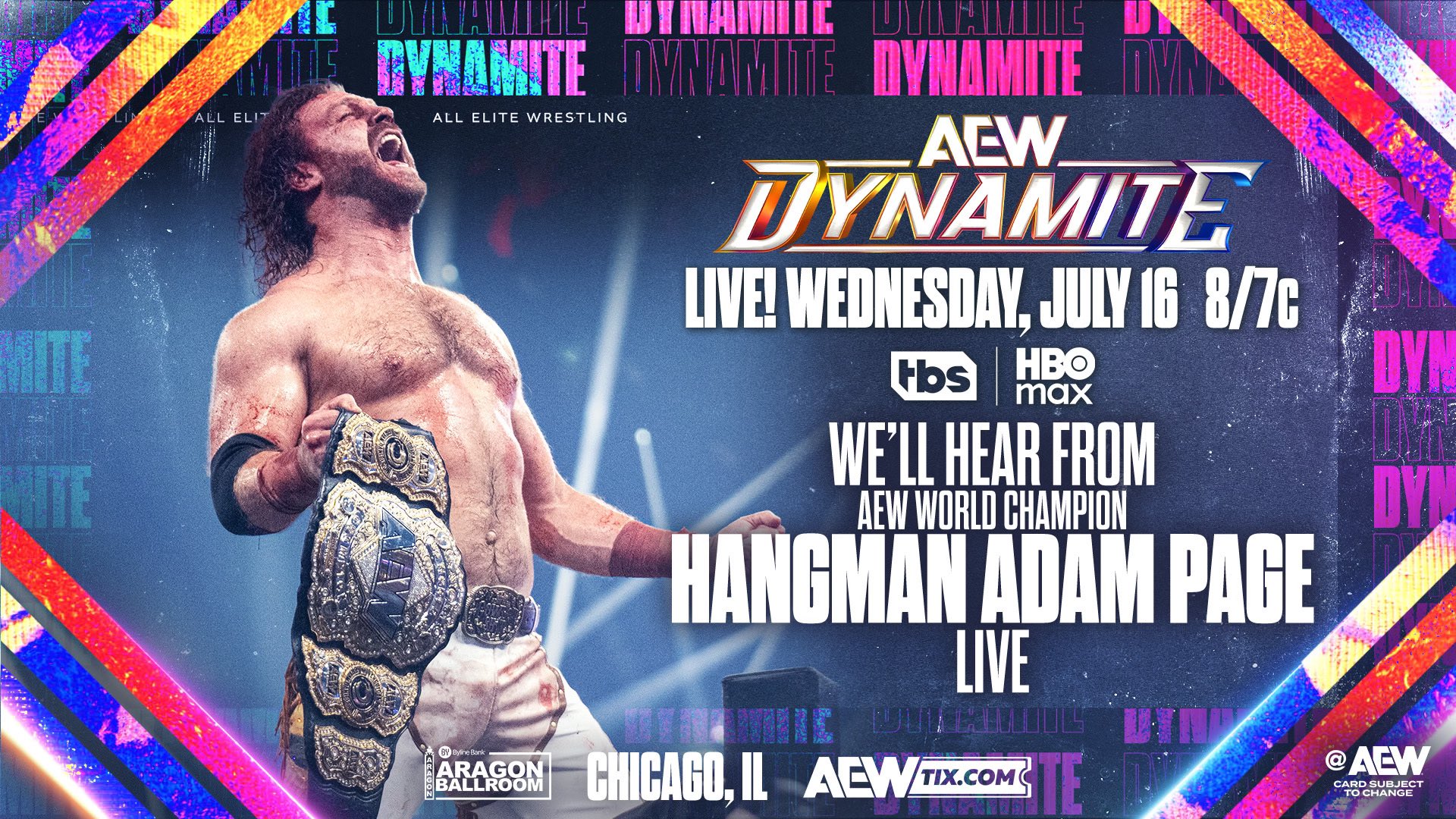 Hangman Page to open AEW Dynamite following World title victory