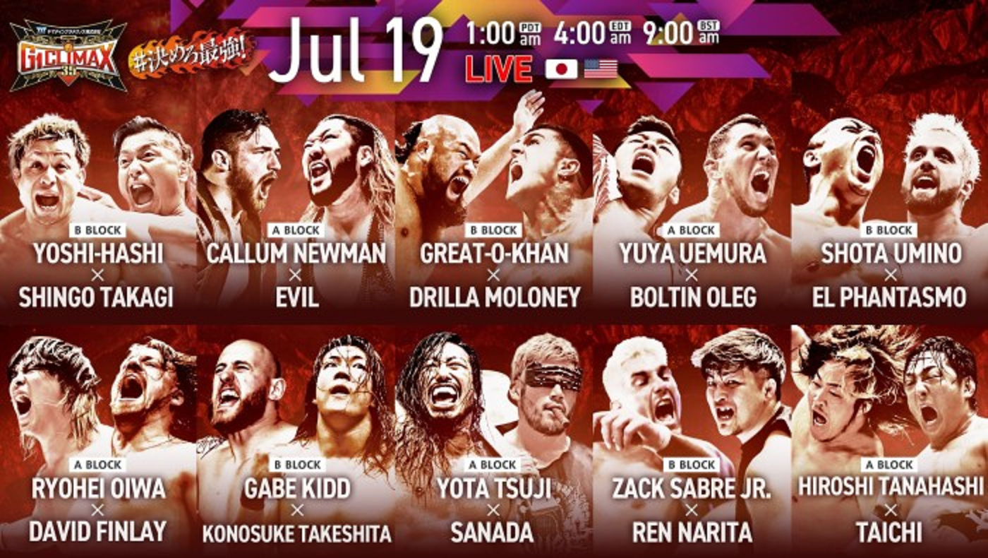 NJPW G1 Climax 35 night one live results: 10 tournament matches