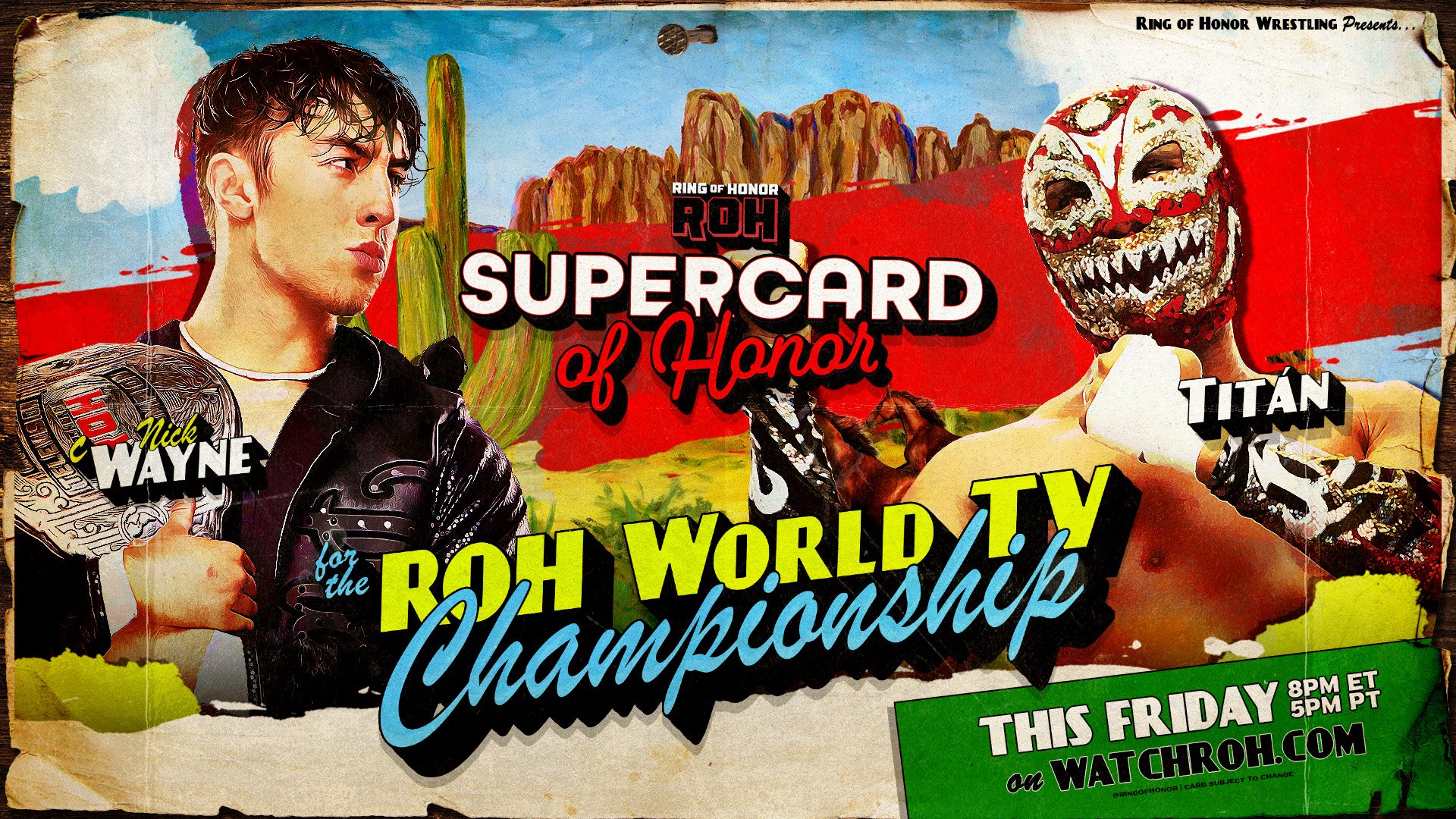 Nick Wayne vs. Titan Television title match set for ROH Supercard of Honor