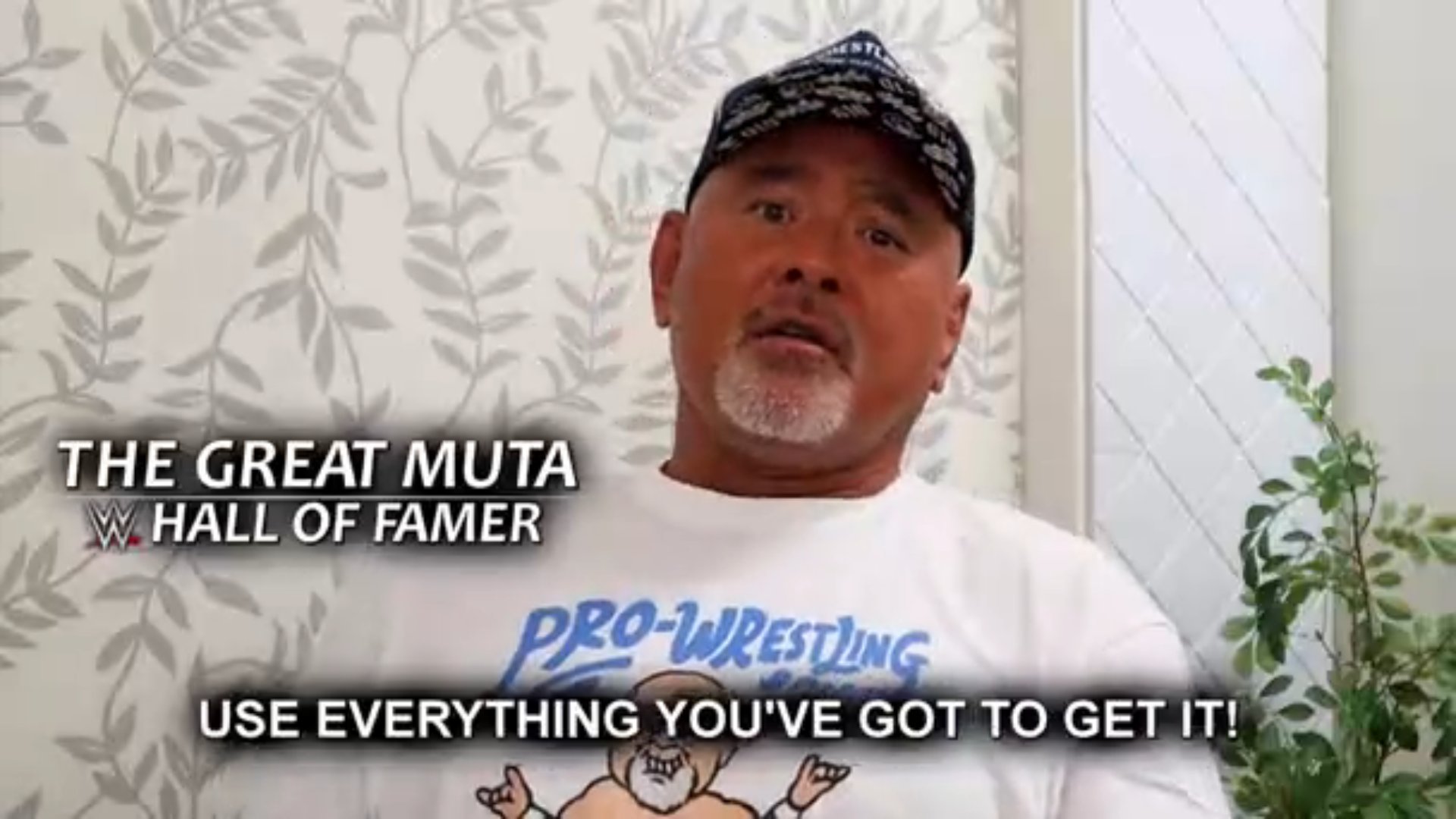 NOAH wrestlers including The Great Muta encourage Yoshiki Inamura on WWE NXT