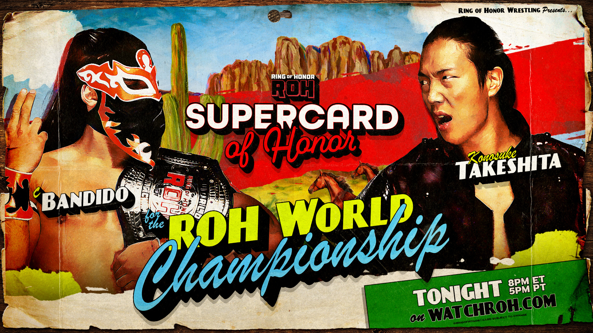 ROH Supercard of Honor live results: Bandido vs. Konosuke Takeshita
