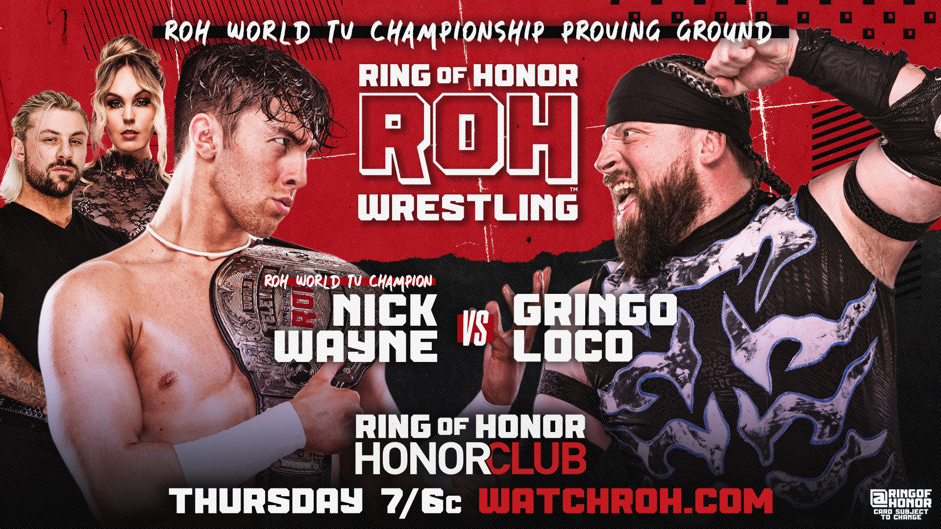 Ring of Honor TV live results: Nick Wayne vs. Gringo Loco