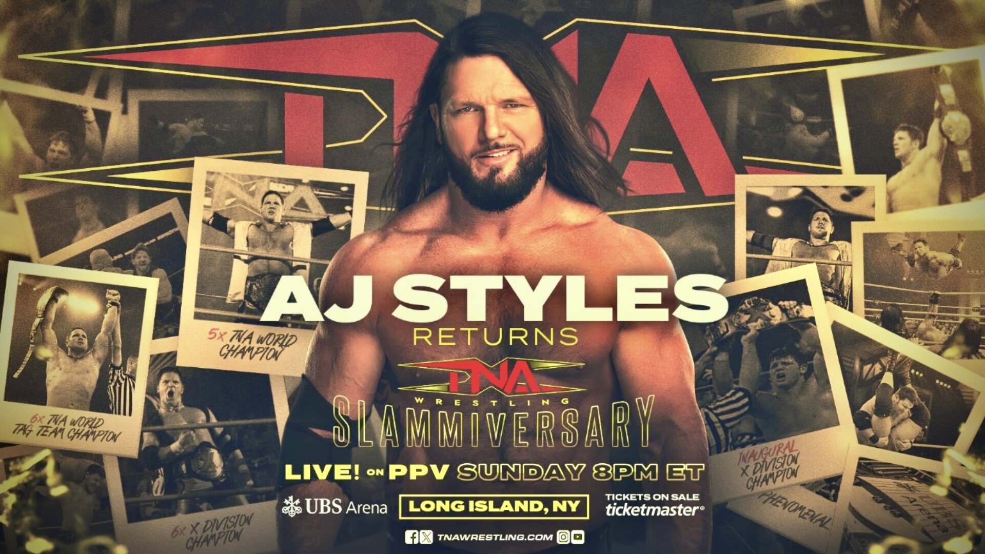 TNA Slammiversary 2025 Card: AJ Styles returns