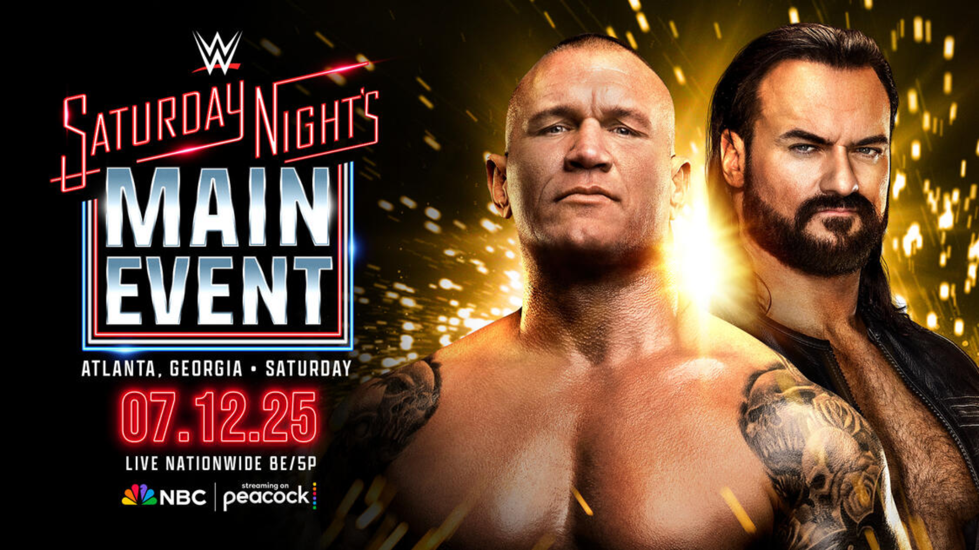 WWE Saturday Night’s Main Event Card: July 12th 2025