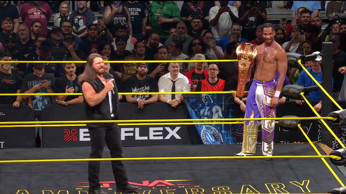 AJ Styles appears at TNA Slammiversary, addresses new champion