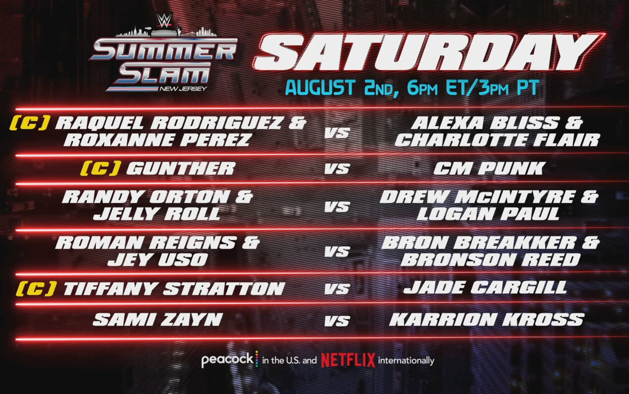 WWE reveals cards for both nights of SummerSlam