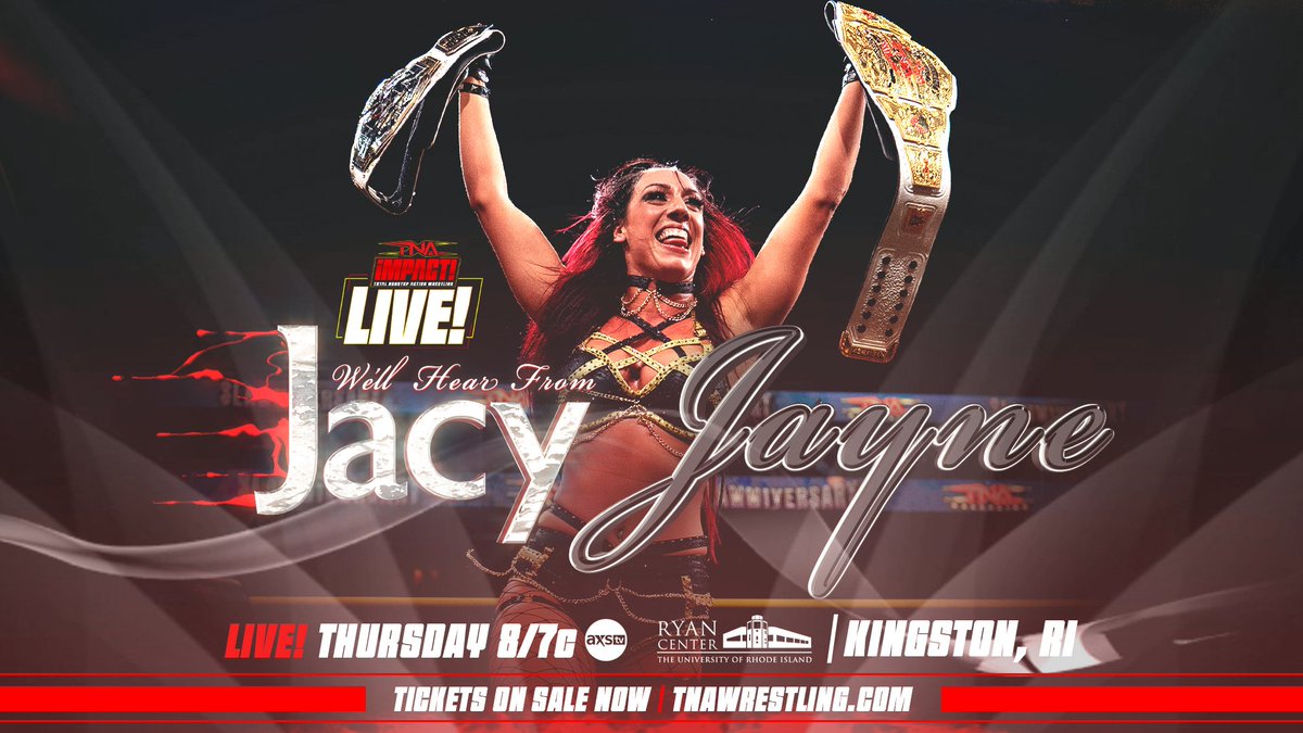New double champion Jacy Jayne to speak on live TNA Impact
