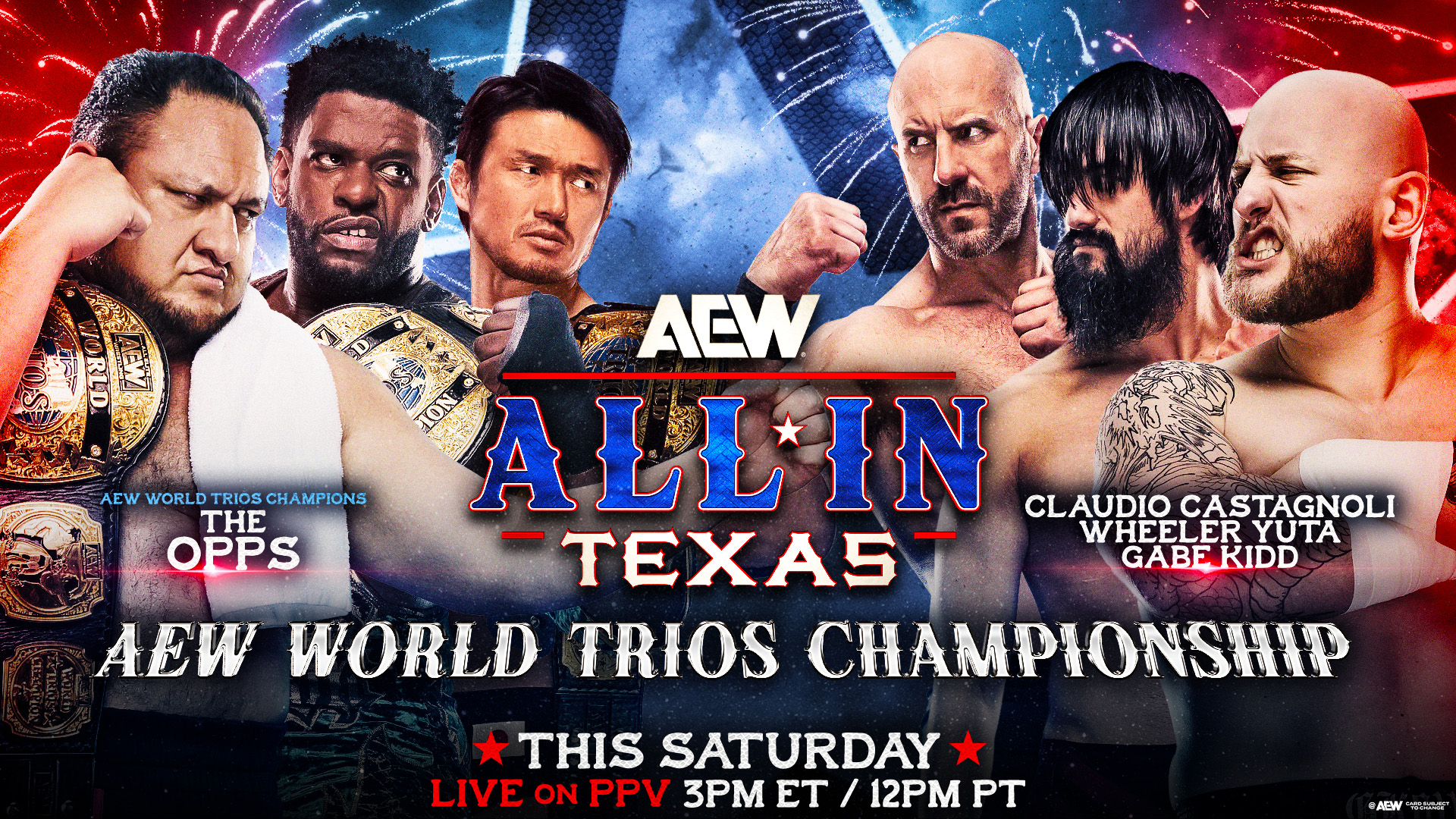 Trios Championship match added to AEW All In