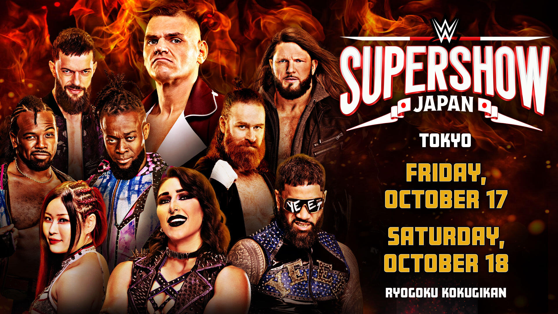 Matches announced for upcoming WWE Japan Supershow events