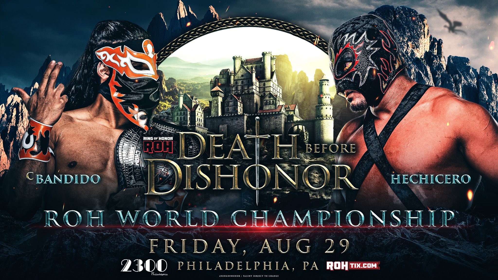 World title match official for ROH Death Before Dishonor