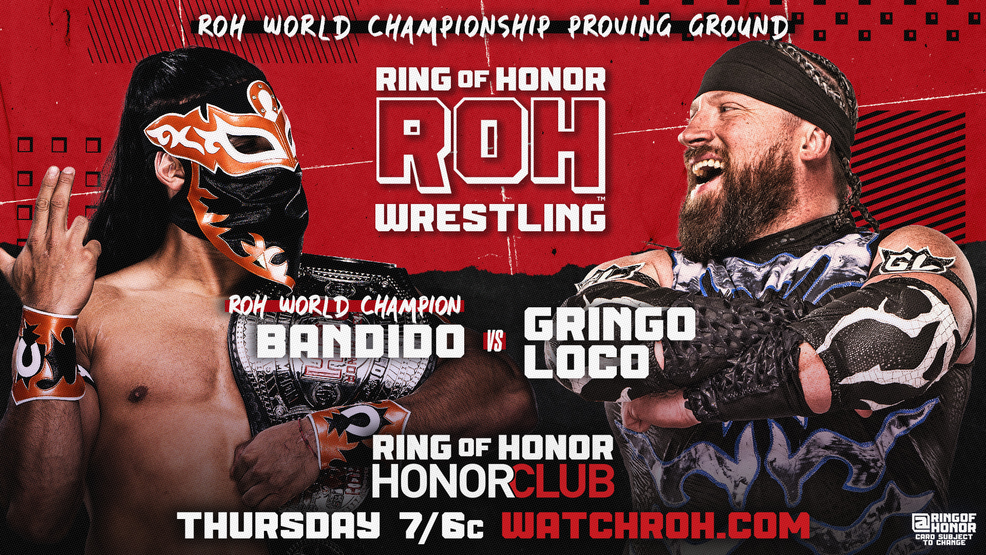Ring of Honor TV live results: Bandido vs. Gringo Loco, Mistico in tag team action
