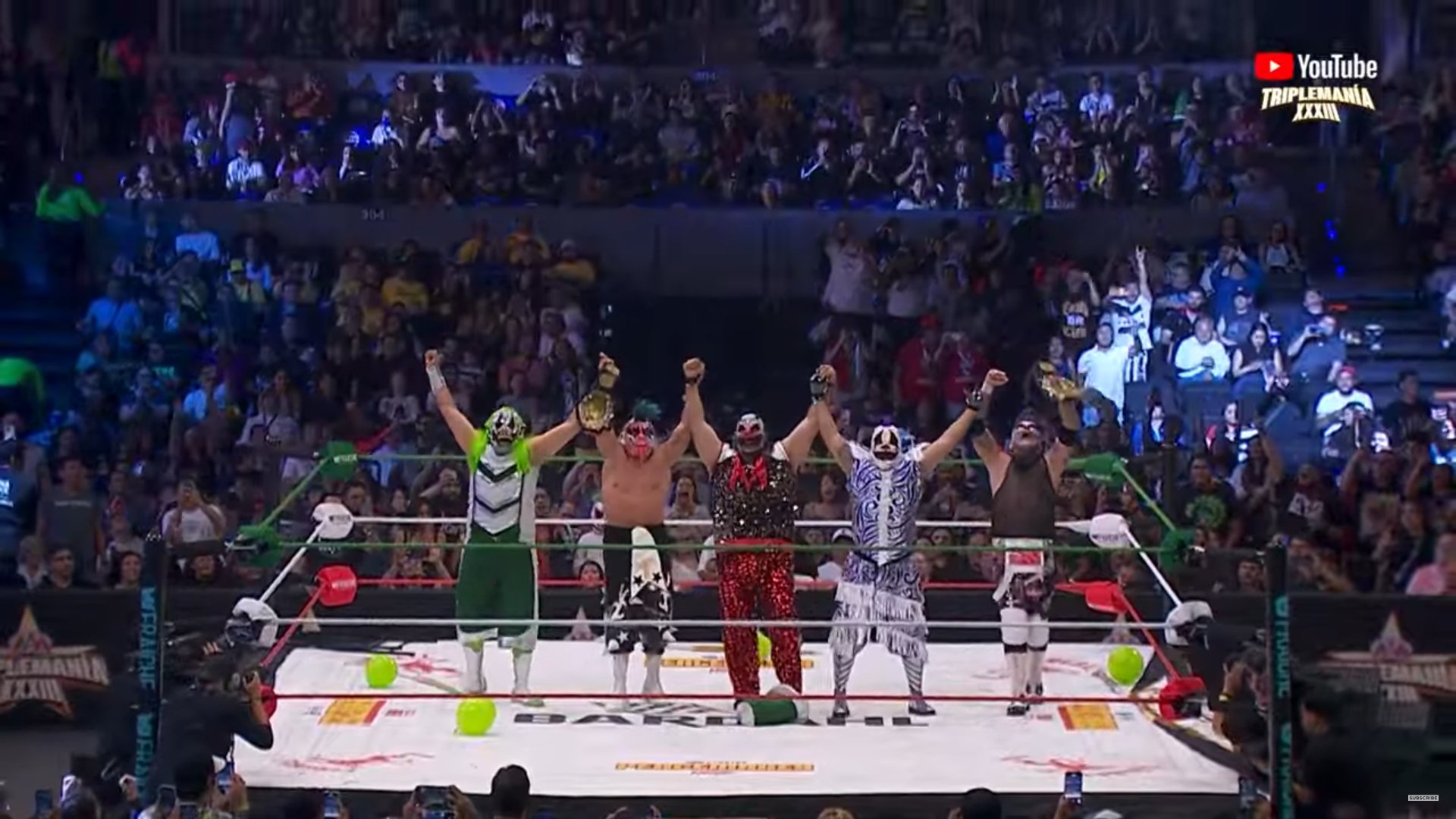 Two titles change hands at AAA Triplemania XXXIII