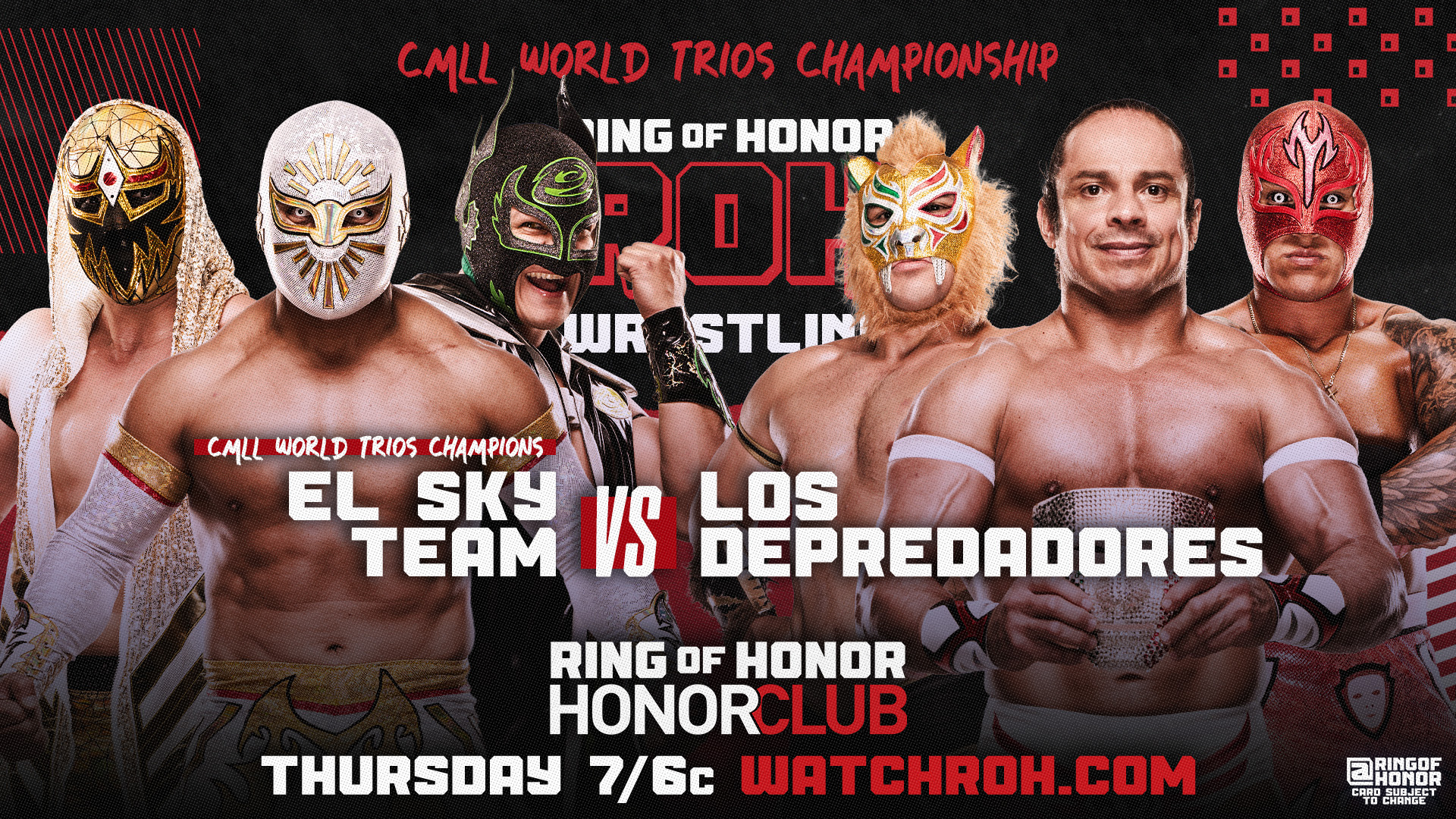 Ring of Honor TV live results: El Sky Team vs. Los Depredadores