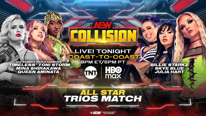 AEW Collision live results: All-star women’s trios match