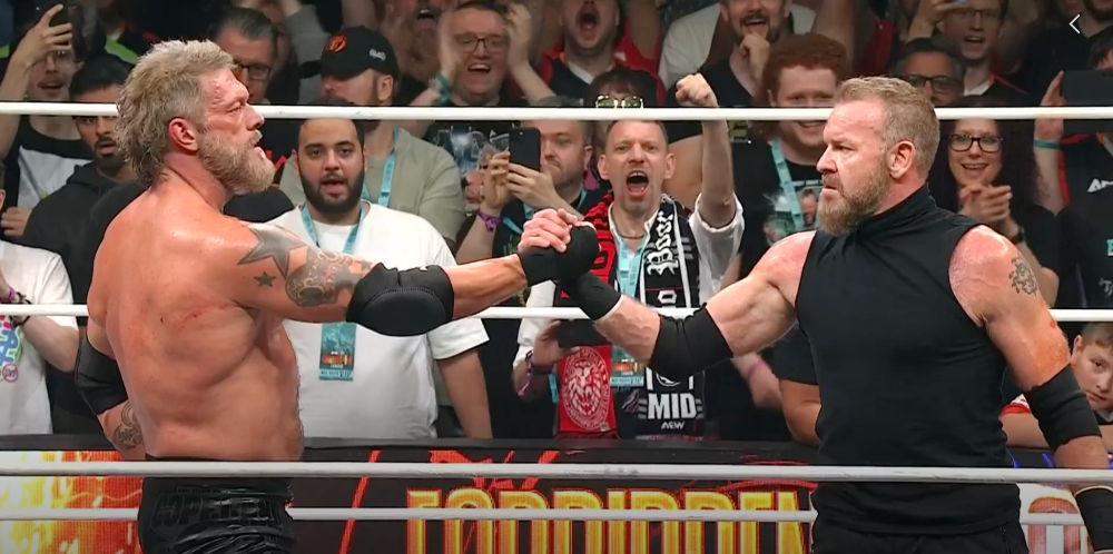 Adam Copeland & Christian Cage win first AEW tag match at Forbidden Door