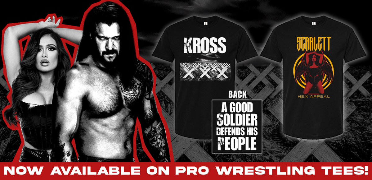 Killer Kross & Scarlett release new non-WWE merchandise