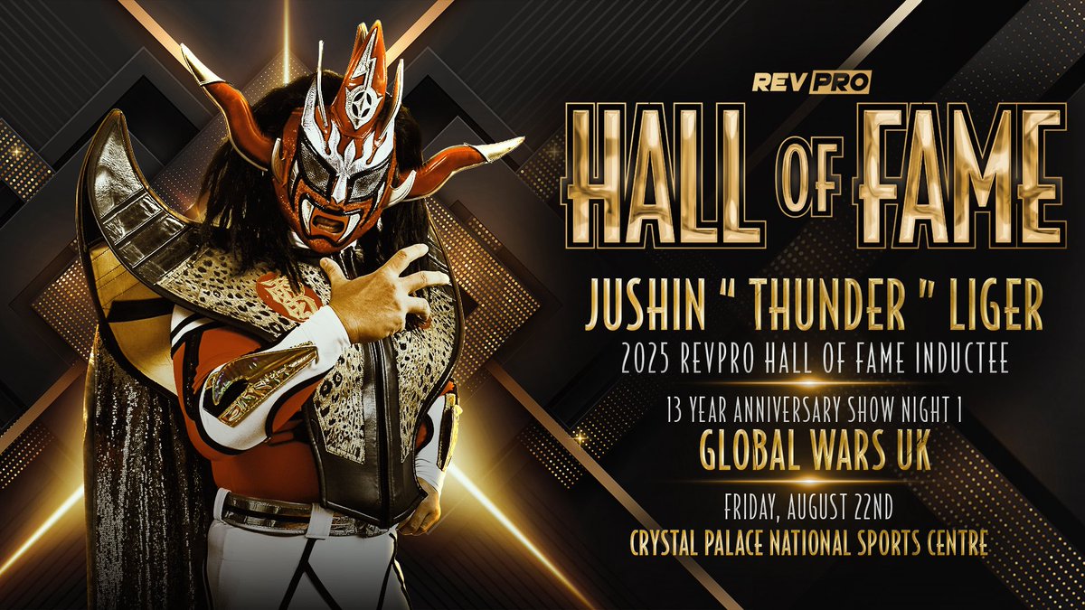 UK promotion inducting Jushin Liger into Hall of Fame during Forbidden Door weekend