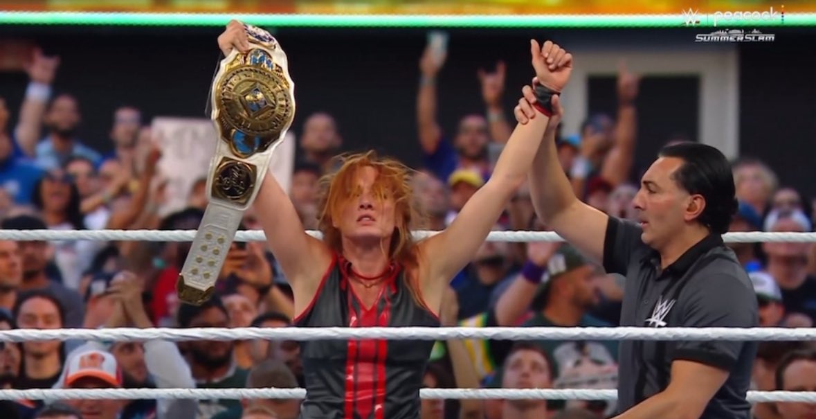 Becky Lynch gets new theme music, wins WWE SummerSlam title match