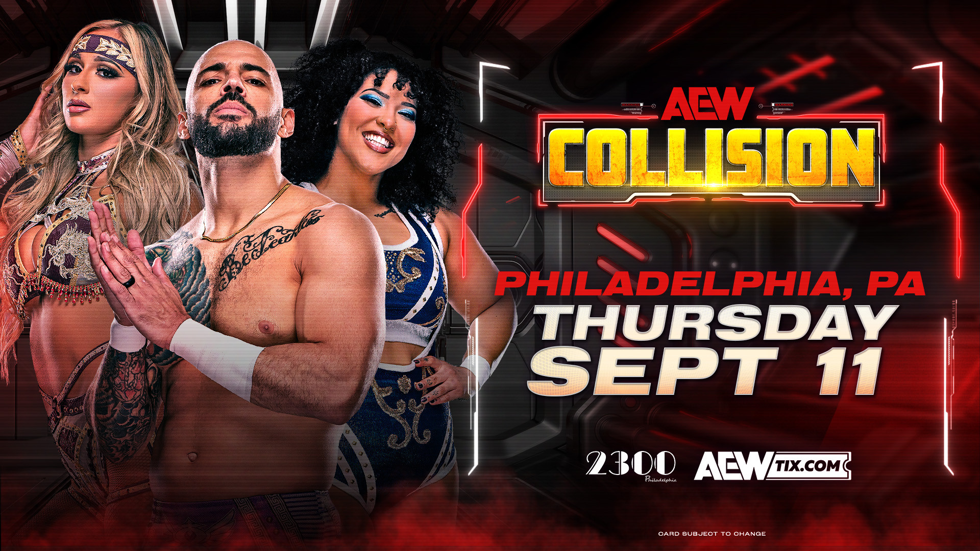 AEW Collision spoilers from Philadelphia: WCW legend makes debut