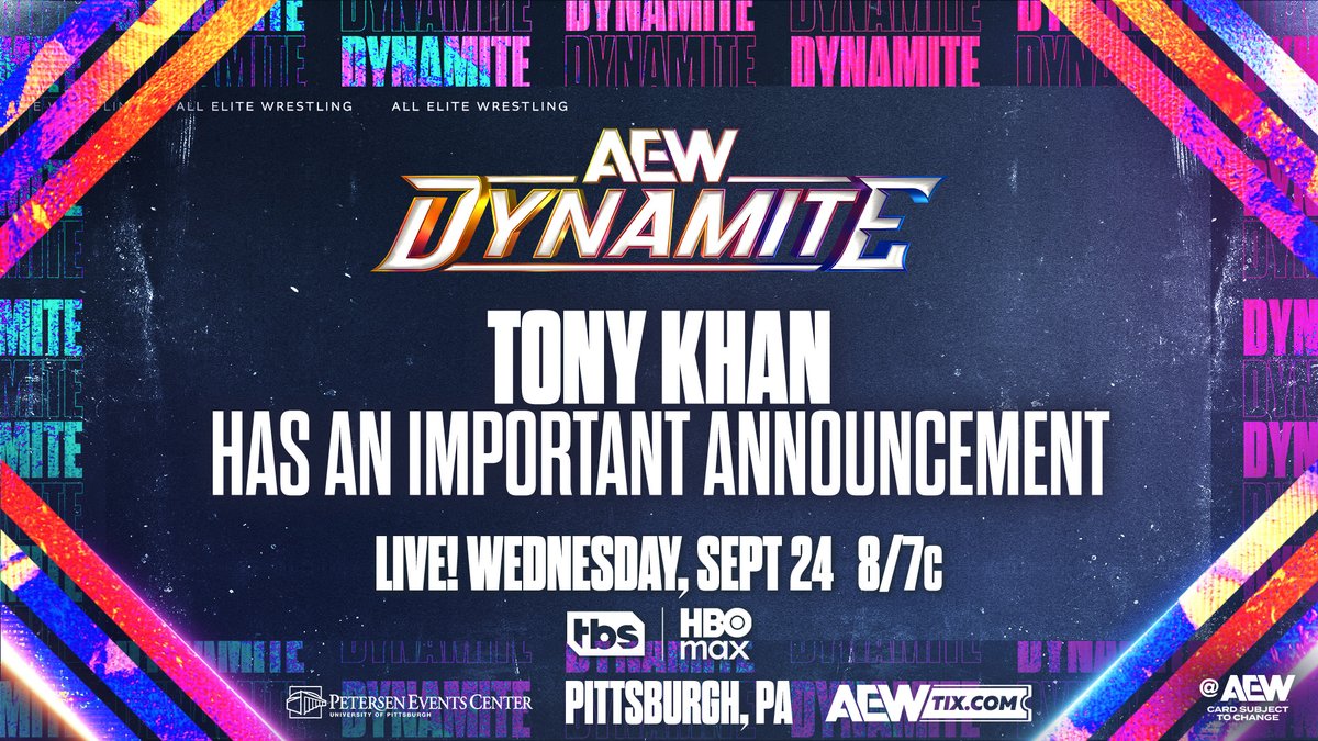 AEW Dynamite live results: Tony Khan’s important announcement