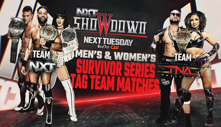 Updated lineup for next week’s WWE NXT Showdown