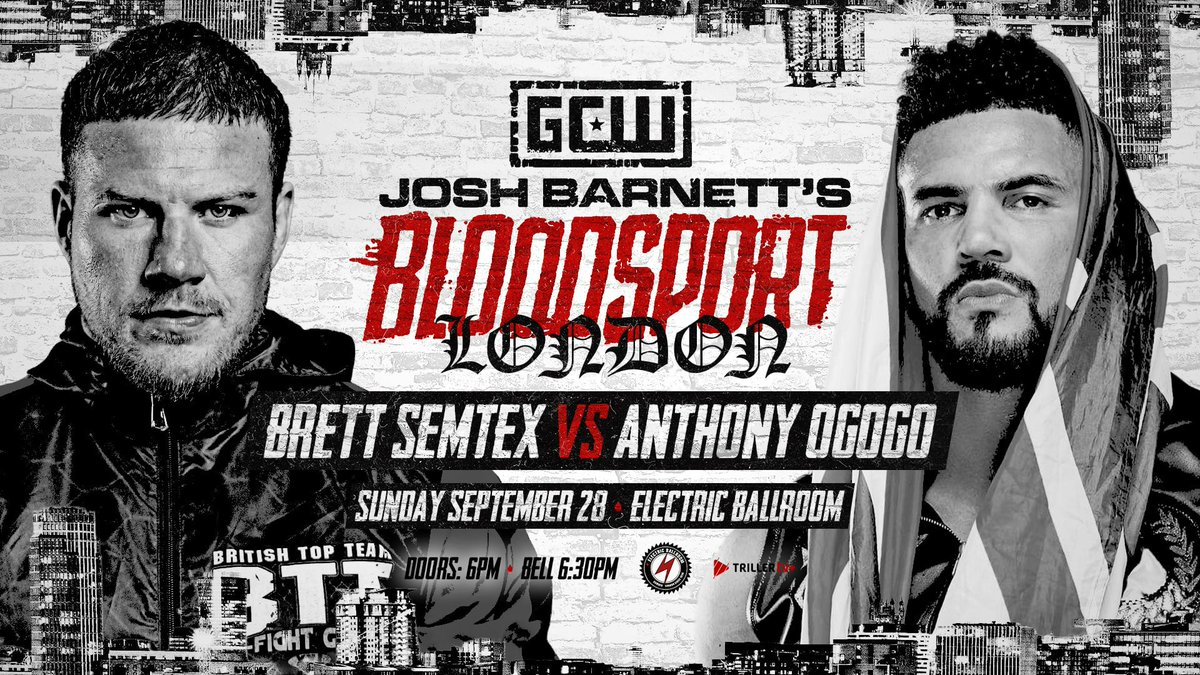 AEW wrestler Anthony Ogogo set for Josh Barnett’s Bloodsport match