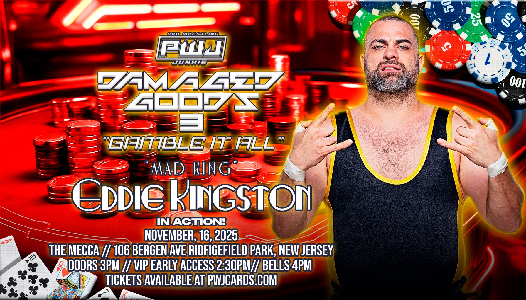 Eddie Kingston announced for indie show next month