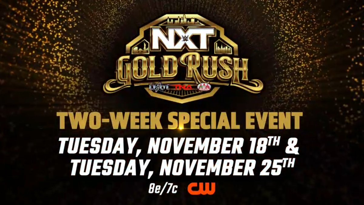 WWE NXT Gold Rush two-week event announced for next month