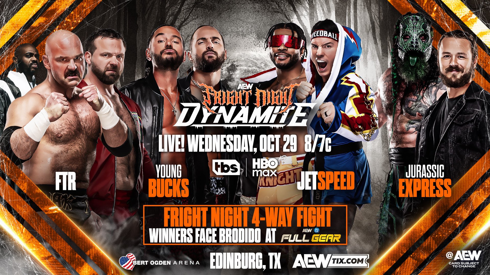 Four-way Tag Team title eliminator part of updated AEW Fright Night Dynamite lineup