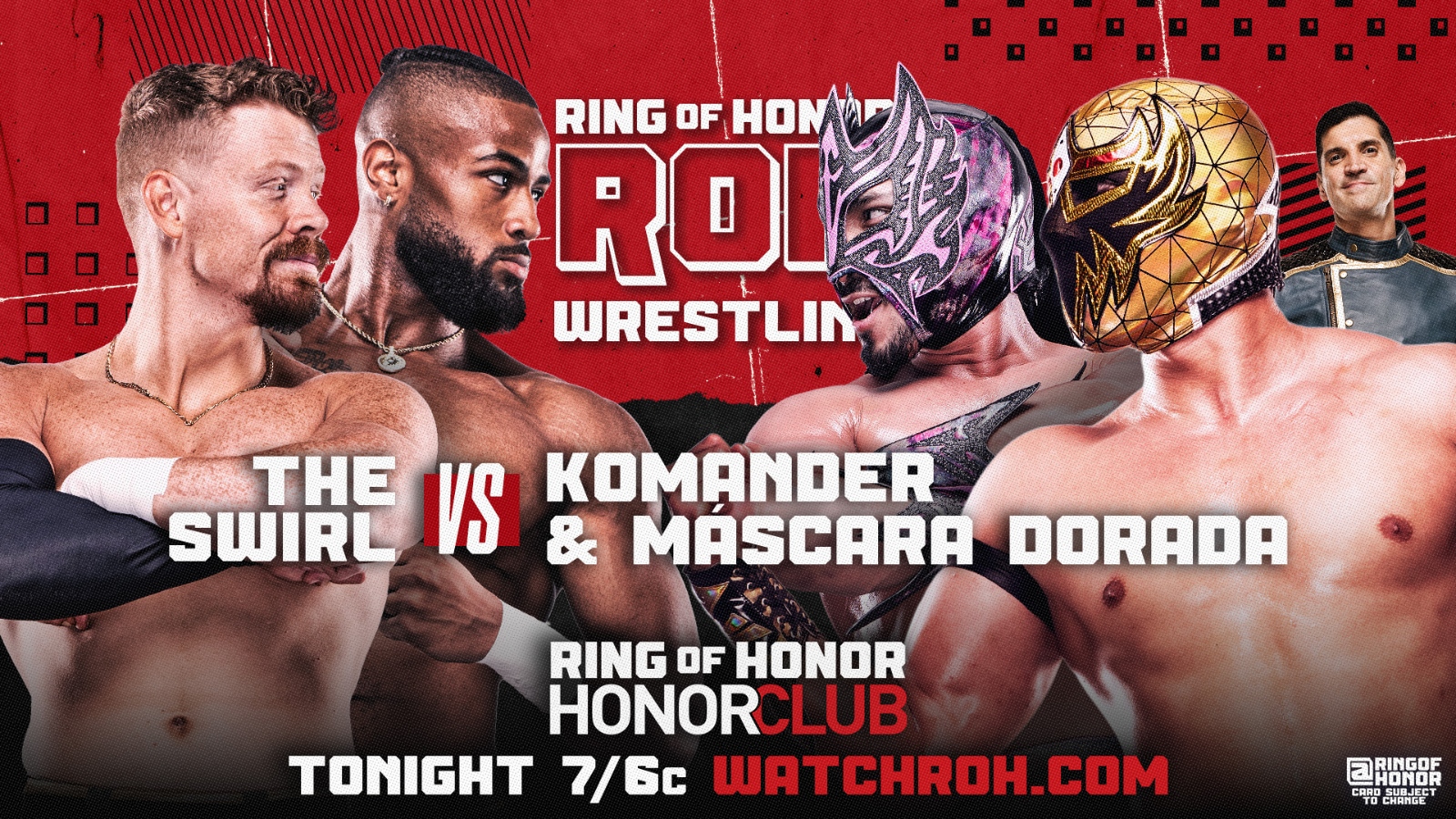 Ring of Honor TV live results: Mascara Dorada & Komander team up