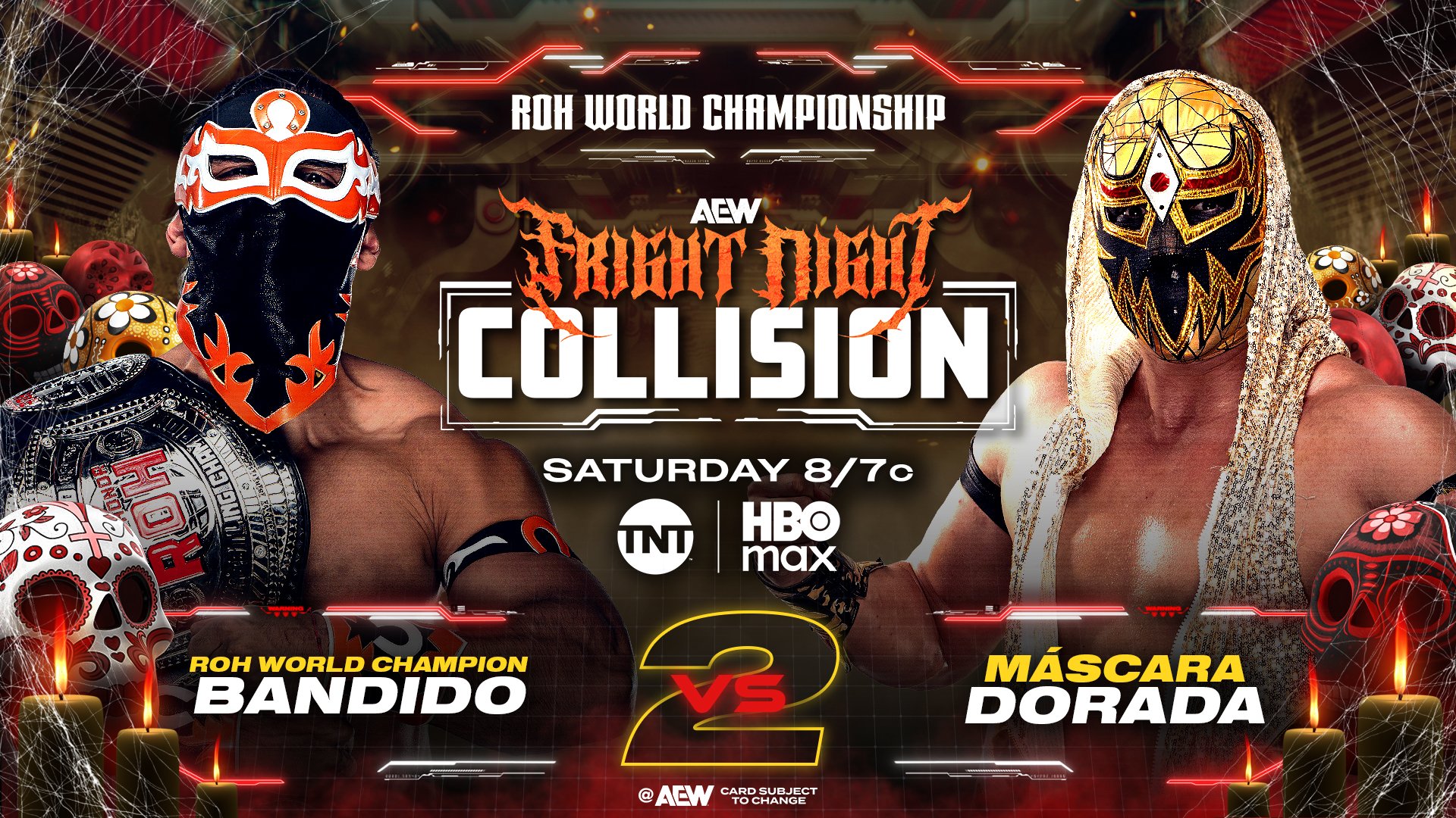 AEW Fright Night Collision live results: Bandido vs. Mascara Dorada ROH title match