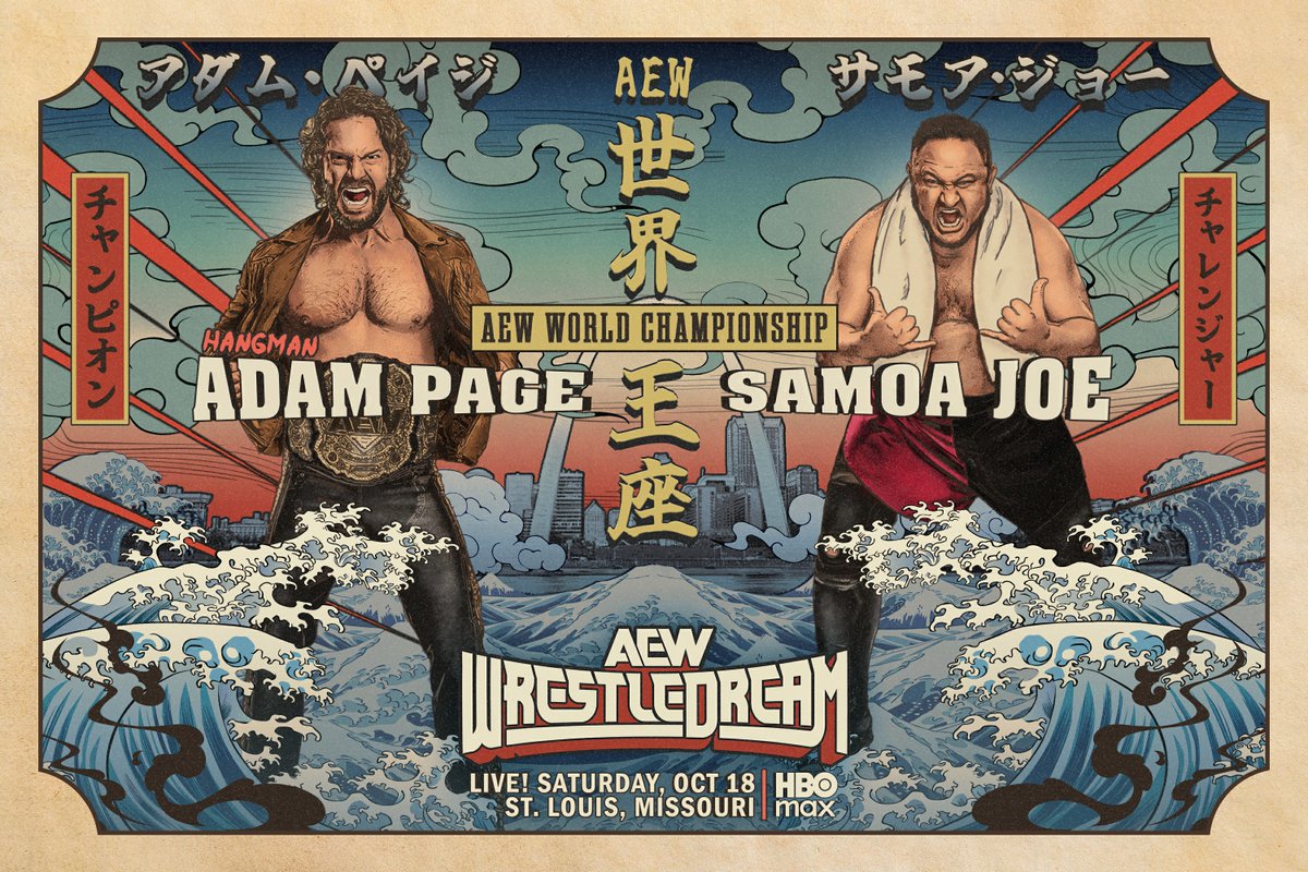 AEW WrestleDream live results: Hangman Page vs. Samoa Joe World title match
